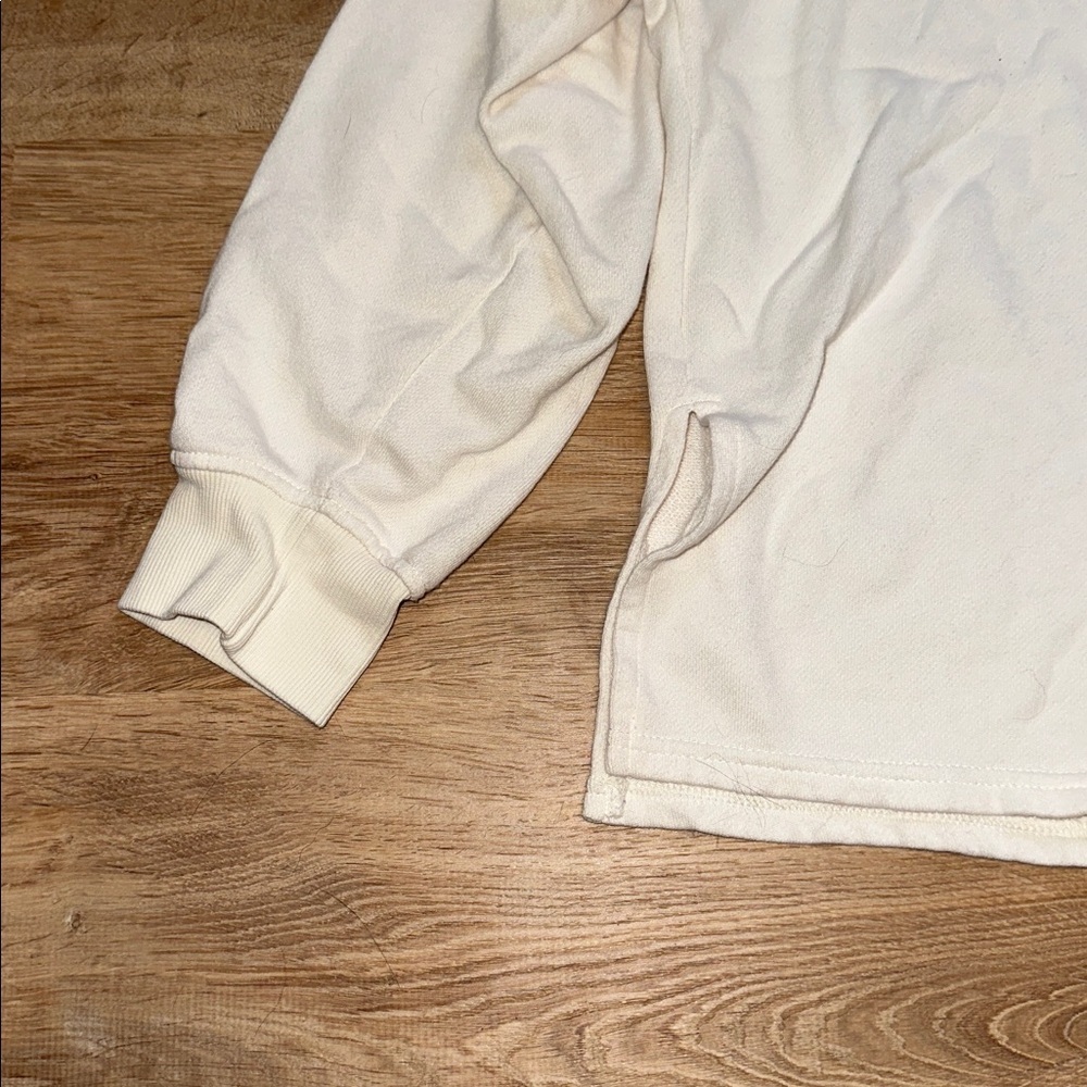 Old Navy White Hooded Sweatshirt - Picture 3 of 4